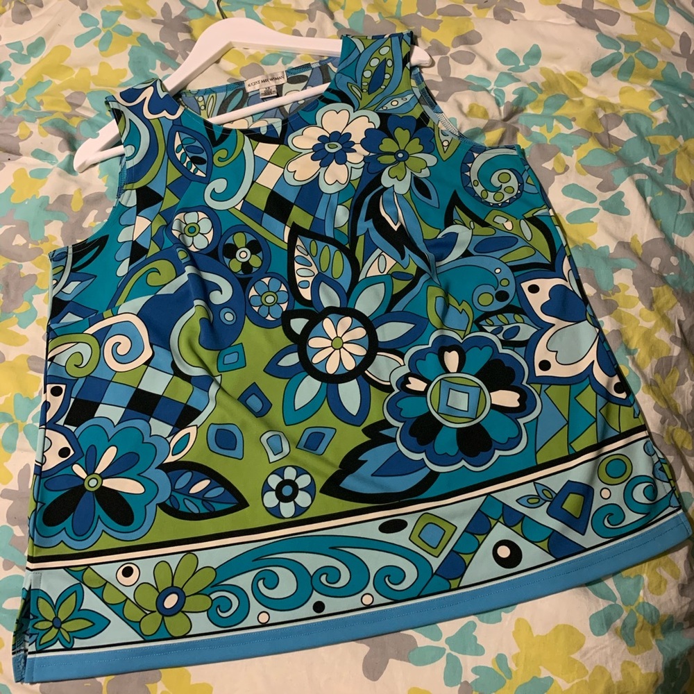 August Max Woman sleeveless blouse 0X
